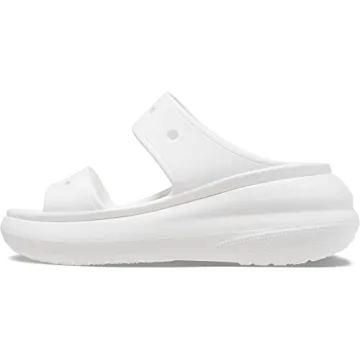 Crocs Unisex Crush Platform Sandals, White, Numeric_4 US Men