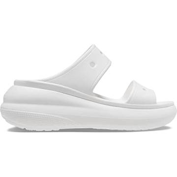 Crocs Unisex Crush Platform Sandals, White, Numeric_4 US Men