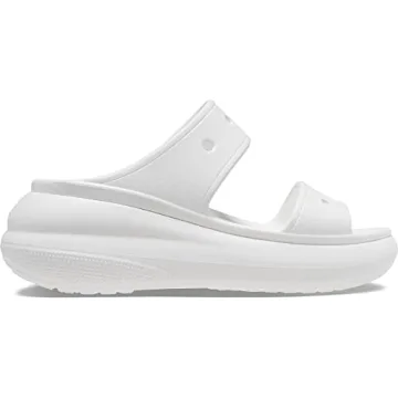 Crocs Unisex Crush Platform Sandals, White, Numeric_4 US Men