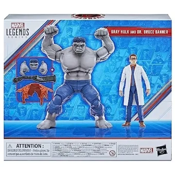 Marvel Legends Gray Hulk Dr Banner 6 Inch Action Figures