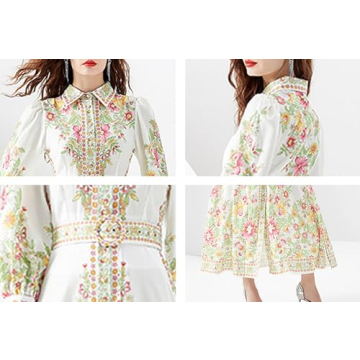 LAI MENG FIVE CATS Floral Print Maxi Dress For Women