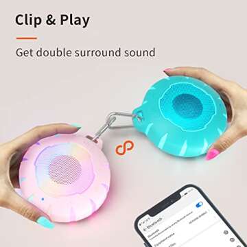 Enjoy HEYSONG Waterproof Shower Bluetooth Speaker