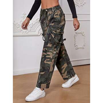 Stylish Verdusa Women's Camo Cargo Pants for Comfort