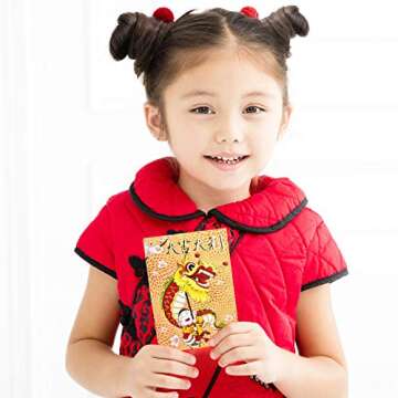 Zealor 72 Pieces Chinese Red Envelopes for New Year