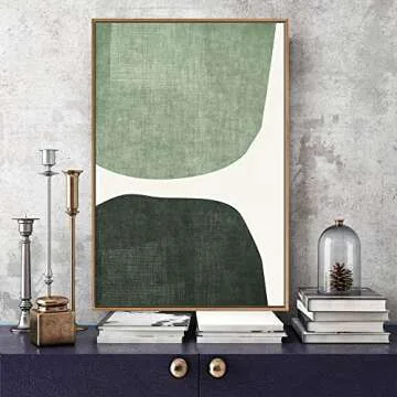 IDEA4WALL Framed Canvas Print Wall Art Multicolor Scientific Circle Diagram Geometric Shapes Illustrations Modern Art Chic Colorful for Living Room, Bedroom, Office - 24"x36" Natural