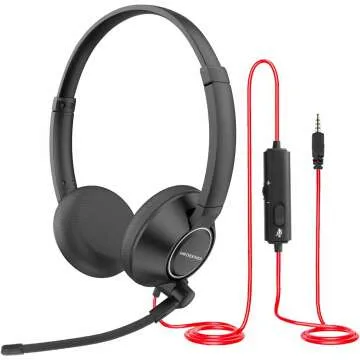 HROEENOI Noise Cancelling Headset for Work & Study