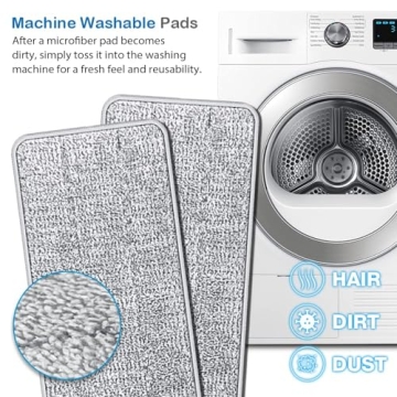 TETHYS Flat Mop and Bucket for Efficient Floor Cleaning