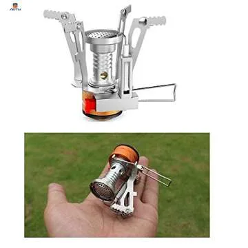 AOTU Portable Camping Stoves Backpacking Stove with Piezo Ignition Stable Support Wind-Resistance Ca...