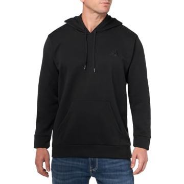 Adidas Men's Badge of Sport Fleece Hoodie - Sustainable Comfort and Style