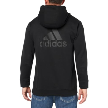 adidas Men's Badge of Sport Fleece Hoodie for Comfort and Style