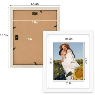 Elegant White Photo Frames Set for Cherished Memories