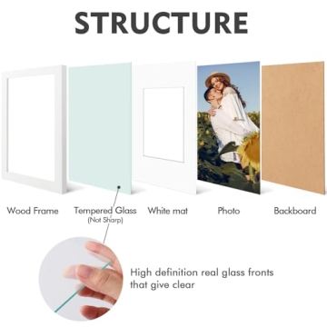 Elegant White Photo Frames Set for Cherished Memories