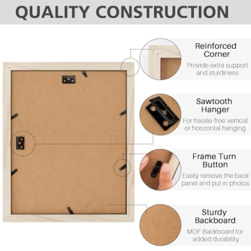 Elegant White Photo Frames Set for Cherished Memories