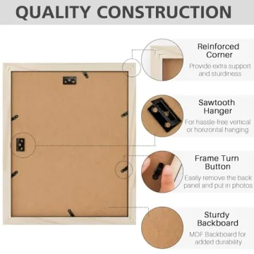 Elegant White Photo Frames Set for Cherished Memories