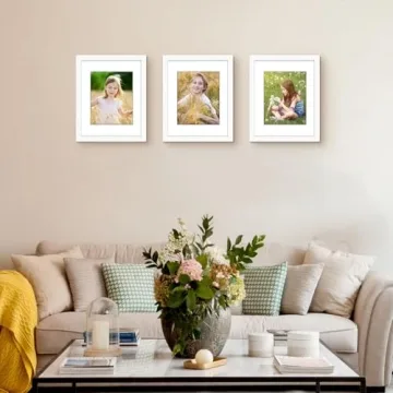 Elegant White Photo Frames Set for Cherished Memories