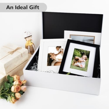 Elegant White Photo Frames Set for Cherished Memories