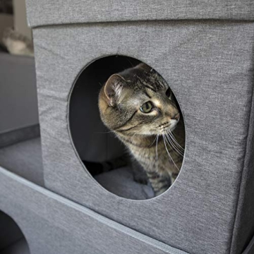 Kitty City Large Stackable Grey Condo for Cats