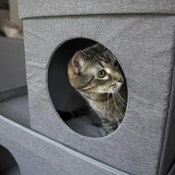Kitty City Large Stackable Grey Condo for Cats