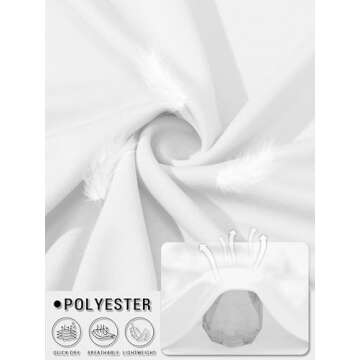 KEFITEVD Mens Long Sleeve Sun Shirts SPF 50+ Hoodies for Men UV Protection Rash Guard UPF Outdoor Fishing Summer Shirt White