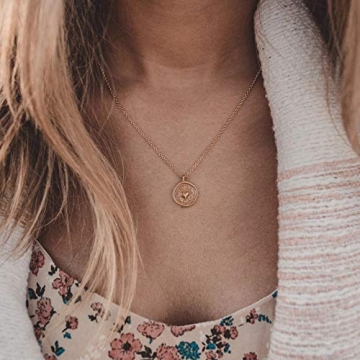 Valloey Rover Dainty Medallion Necklace for All Occasions