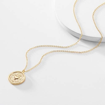 Valloey Rover Dainty Medallion Necklace for All Occasions
