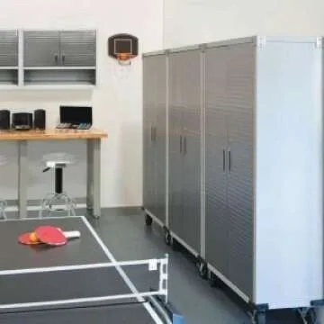 Seville Classics Heavy-Duty Steel Storage Cabinet with Wheels