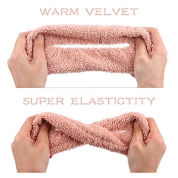 WATINC 6 Pack Faux Fur Scrunchies for Women & Girls