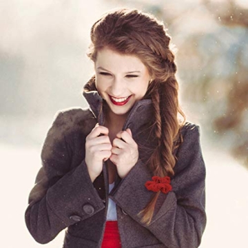 WATINC 6 Pack Faux Fur Scrunchies for Women & Girls