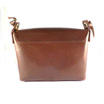 Top Grain Leather Crossbody Bags Women Sling Purse, Shoulder Handbag with Adjustable Shoulder Straps