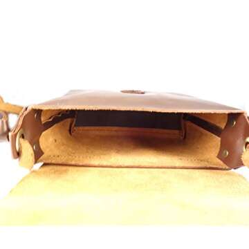 Top Grain Leather Crossbody Bags Women Sling Purse, Shoulder Handbag with Adjustable Shoulder Straps