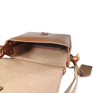 Top Grain Leather Crossbody Bags Women Sling Purse, Shoulder Handbag with Adjustable Shoulder Straps