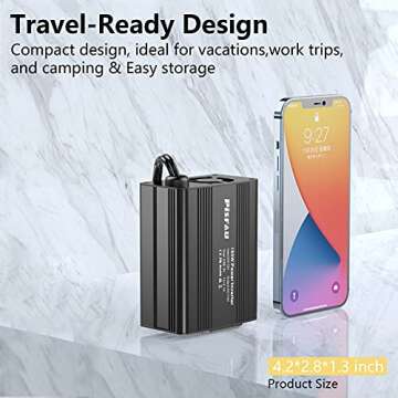 150W Power Inverter Easy Charging for Laptops and More