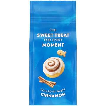 Delicious Goldfish Grahams Cinnamon Roll Snack Crackers