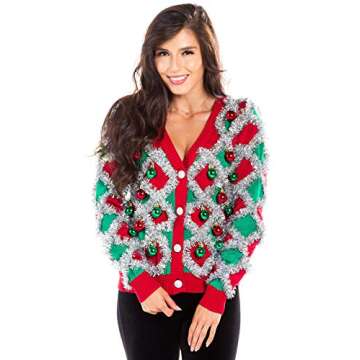 Classic Cute Cardigan Ugly Christmas Sweaters