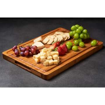 Extra Thick Bamboo Cutting Board for Kitchen Use