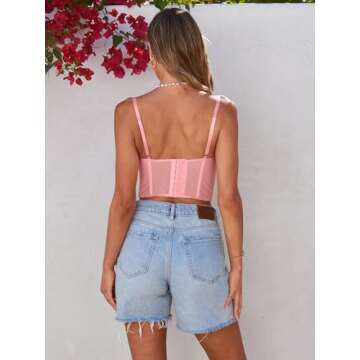 Dealmore Women’s Lace Corset Top for Parties 2025