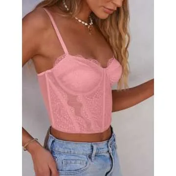 Dealmore Women’s Lace Corset Top for Parties 2025