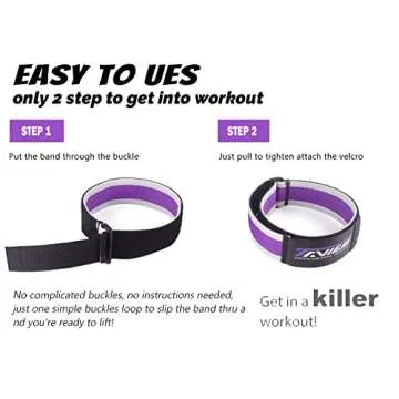 TAVIEW Occlusion Bands for Women Glutes & Hip Building, Blood Flow Restriction Bands BFR Bundle Booty Bands, Best Fabric Resistance Bands for Exercising Your Butt, Squat, Thigh, Fitness, Purple/Grey