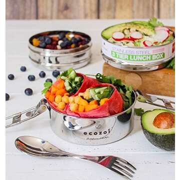 ecozoi Stainless Steel Bento Box - Eco-Friendly Lunch Container