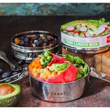 ecozoi Stainless Steel Bento Box - Eco-Friendly Lunch Container