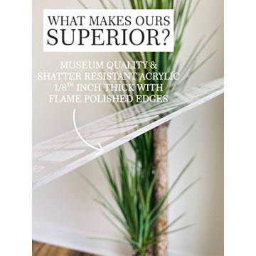 Large Clear Acrylic Weekly Calendar for Home and Office