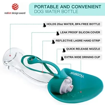 Yicostar Leak Proof Portable Dog Water Bottle for Travel