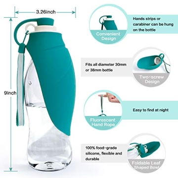 Yicostar Leak Proof Portable Dog Water Bottle for Travel