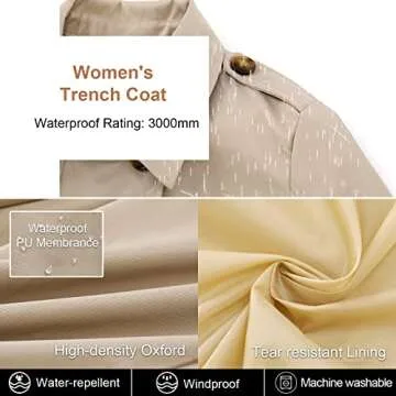 Stylish CREATMO Women's Trench Coat for Every Occasion