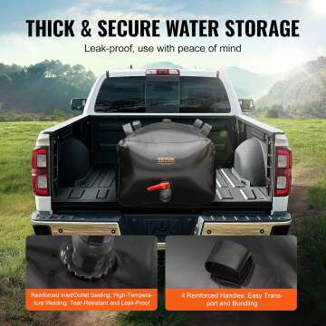 VEVOR Portable 29.85 Gallon Water Storage Bladder