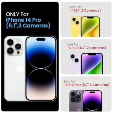 FireNova Silicone Case for iPhone 14 Pro with Protectors