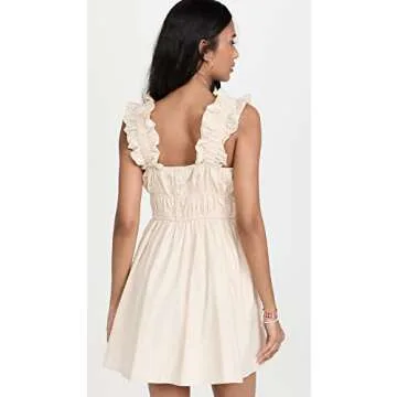Stylish Ruffled Detail Mini Dress for Women