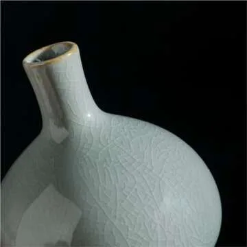 Vase Retro Ceramic Vase Simple Flower Vase Home Vase Desktop Decoration Ornament Interior Decoration Living Room Vase Home Decor (Color : A, Size : 2.8 * 2.8in)