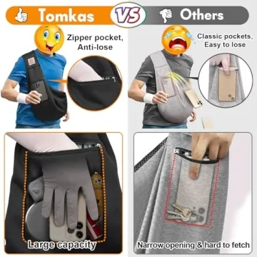 TOMKAS Small Dog Sling Carrier - Safety & Comfort in Style