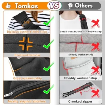 TOMKAS Small Dog Sling Carrier - Safety & Comfort in Style